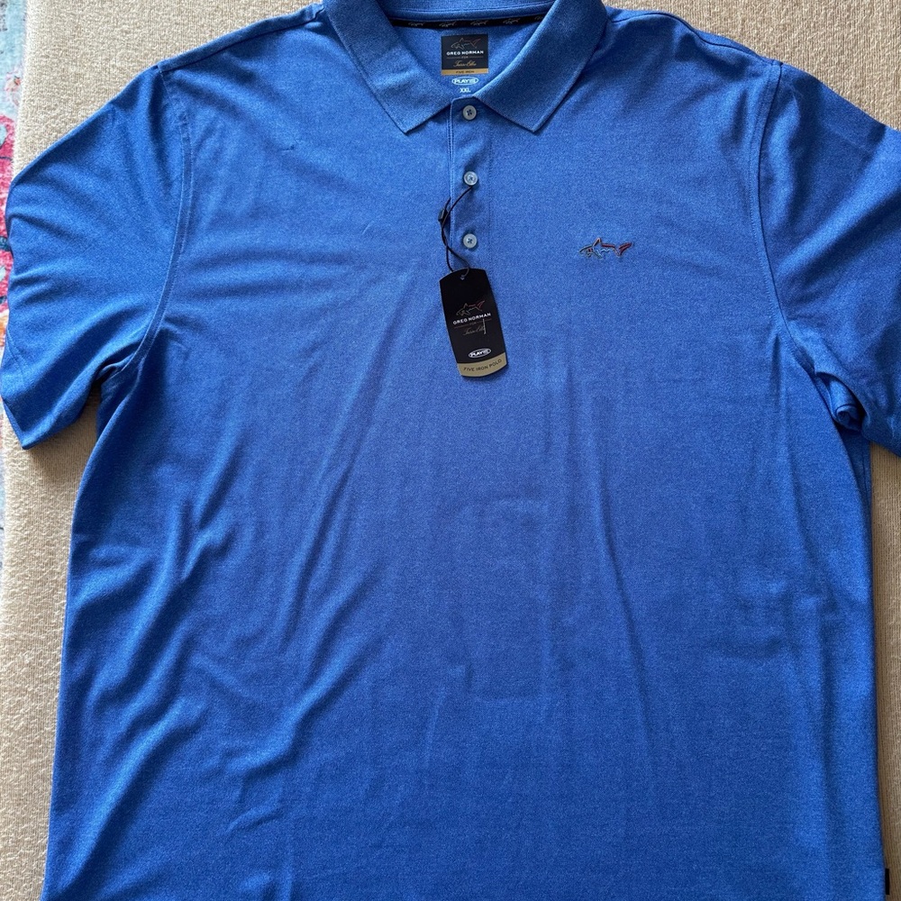 **BUNDLE AND SAVE 3 for $25** Greg Norman Collection Blue Polo Shirt